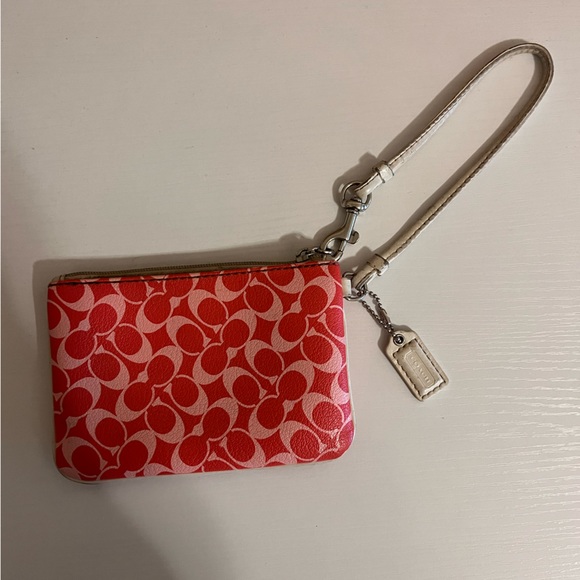 Coach Pink Wristlet - Picture 3 of 4